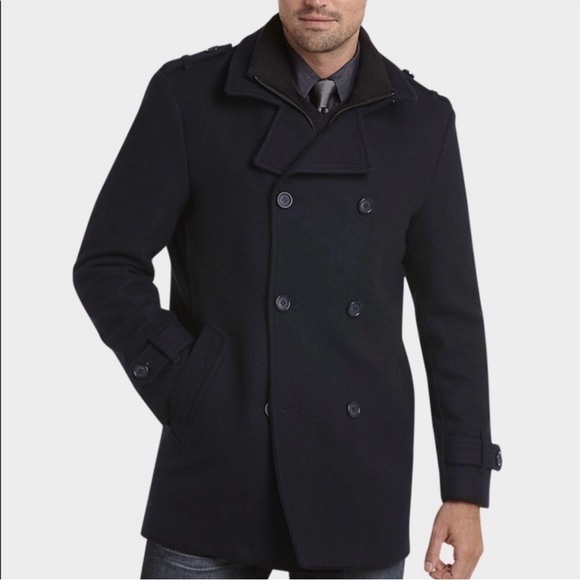 Egara Modern Peacoat, Navy Blue,  Men’s XL - Picture 5 of 10